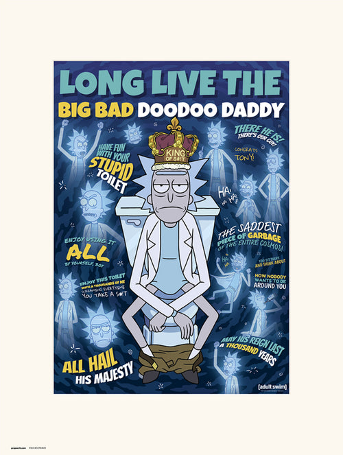Grupo Erik Rick And Morty Doodoo Daddy Reproducción de arte 30X40cm | Yourdecoration.es