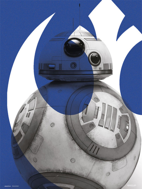Grupo Erik Star Wars Episode Ix Bb 8 Reproducción de arte 30X40cm | Yourdecoration.es