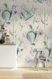 p045a vd2 komar cactus rose Fotomural Tejido No Tejido 200x250cm 2 Tiras Ambiente | Yourdecoration.es