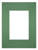 Paspartú Tamaño del Marco 18x24 cm - Tamaño de la Foto 10x15 cm - Bosque Verde
