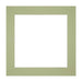 Paspartú Tamaño del Marco 20x20 cm - Tamaño de la Foto 15x15 cm - Menta Verde