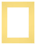 Paspartú Tamaño del Marco 20x25 cm - Tamaño de la Foto 13x18 cm - Amarillo