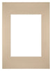 Paspartú Tamaño del Marco 20x28 cm - Tamaño de la Foto 13x18 cm - Beige