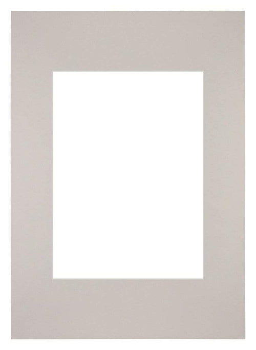 Paspartú Tamaño del Marco 20x28 cm - Tamaño de la Foto 13x18 cm - Granito Gris