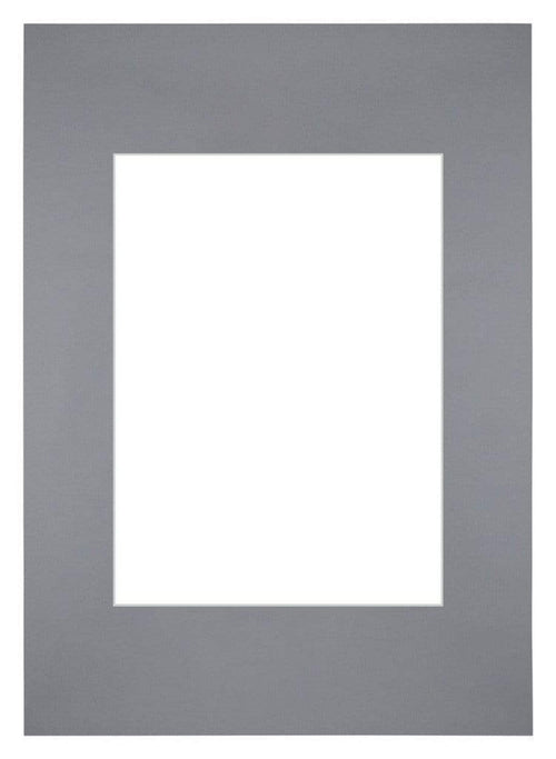 Paspartú Tamaño del Marco 20x28 cm - Tamaño de la Foto 13x18 cm - Gris