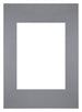Paspartú Tamaño del Marco 20x28 cm - Tamaño de la Foto 13x18 cm - Gris