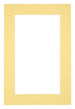Paspartú Tamaño del Marco 20x30 cm - Tamaño de la Foto 10x20 cm - Amarillo