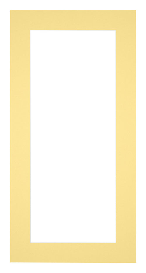 Paspartú Tamaño del Marco 20x40 cm - Tamaño de la Foto 10x30 cm - Amarillo
