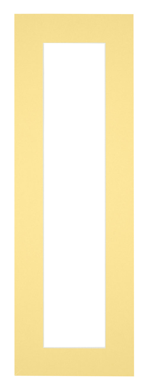 Paspartú Tamaño del Marco 25x75 cm - Tamaño de la Foto 20x60 cm - Amarillo