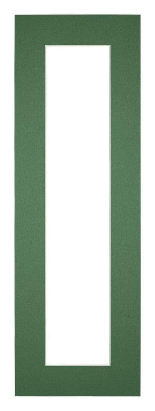 Paspartú Tamaño del Marco 25x75 cm - Tamaño de la Foto 10x50 cm - Bosque Verde