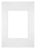 Paspartú Tamaño del Marco 21x29.7 cm A4 - Tamaño de la Foto 13x18 cm - Blanco