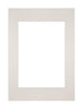 Paspartú Tamaño del Marco 21x29.7 cm A4 - Tamaño de la Foto 14.8x21 cm - Gris Claro