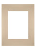 Paspartú Tamaño del Marco 24x30 cm - Tamaño de la Foto 15x20 cm - Beige