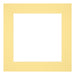 Paspartú Tamaño del Marco 25x25 cm - Tamaño de la Foto 13x13 cm - Amarillo