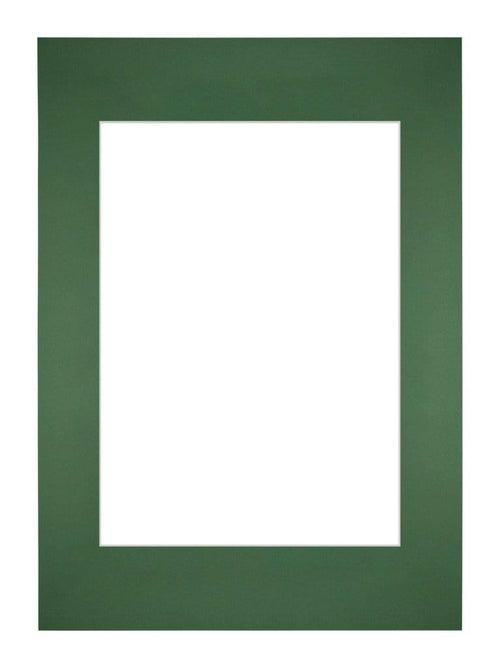Paspartú Tamaño del Marco 29,7x42 cm A3 - Tamaño de la Foto 21x29,7 cm - Bosque Verde