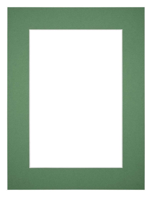 Paspartú Tamaño del Marco 68x98 cm - Tamaño de la Foto 60x90 cm - Bosque Verde