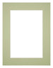 Paspartú Tamaño del Marco 68x98 cm - Tamaño de la Foto 60x90 cm - Menta Verde