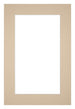 Paspartú Tamaño del Marco 62x93 cm - Tamaño de la Foto 50x70 cm - Beige