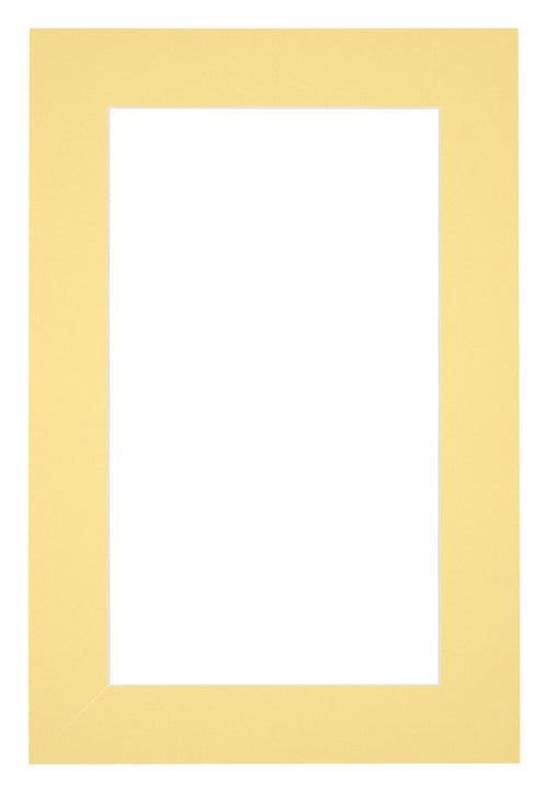 Paspartú Tamaño del Marco 36x48 cm - Tamaño de la Foto 20x30 cm - Amarillo