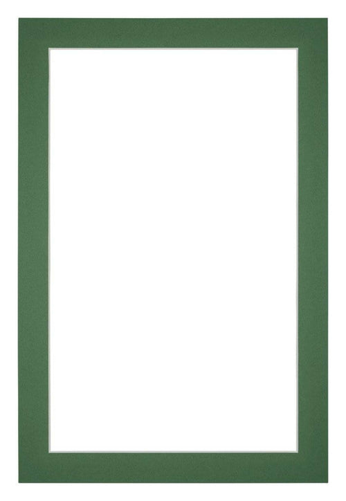 Paspartú Tamaño del Marco 60x90 cm - Tamaño de la Foto 55x85 cm - Bosque Verde