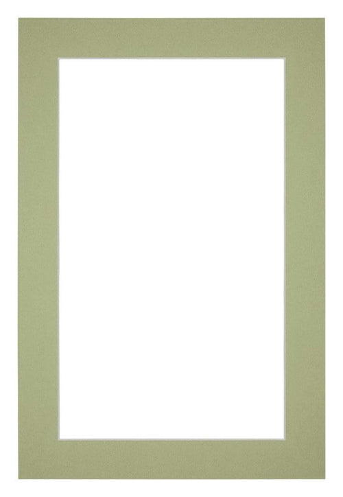 Paspartú Tamaño del Marco 62x93 cm - Tamaño de la Foto 55x85 cm - Menta Verde
