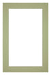 Paspartú Tamaño del Marco 62x93 cm - Tamaño de la Foto 55x85 cm - Menta Verde