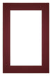 Paspartú Tamaño del Marco 60x90 cm - Tamaño de la Foto 50x80 cm - Vino Rojo