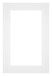 Paspartú Tamaño del Marco 20x30 cm - Tamaño de la Foto 10x20 cm - Blanco