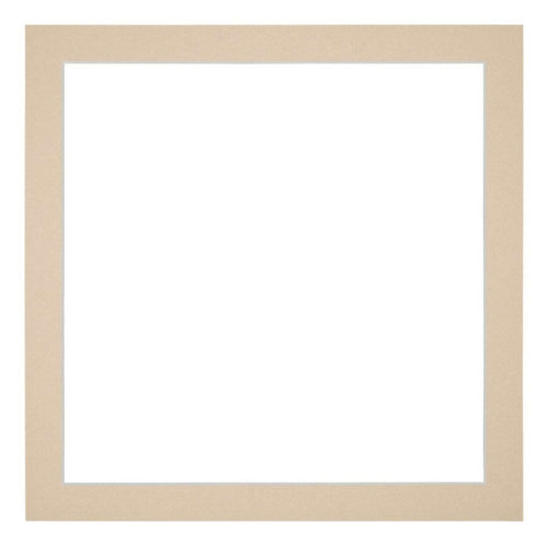 Paspartú Tamaño del Marco 25x25 cm - Tamaño de la Foto 20x20 cm - Beige