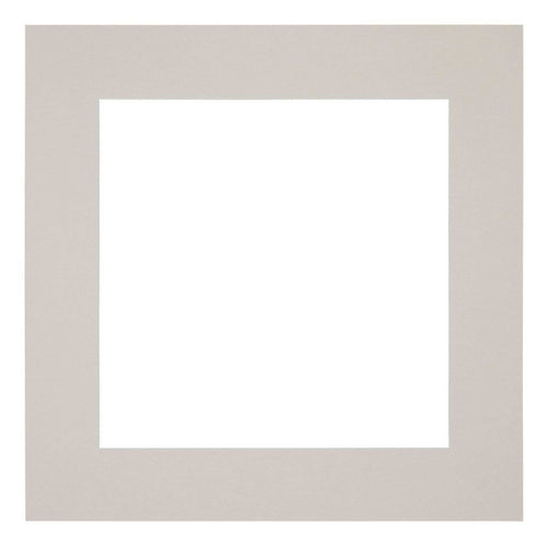 Paspartú Tamaño del Marco 25x25 cm - Tamaño de la Foto 13x13 cm - Granito Gris