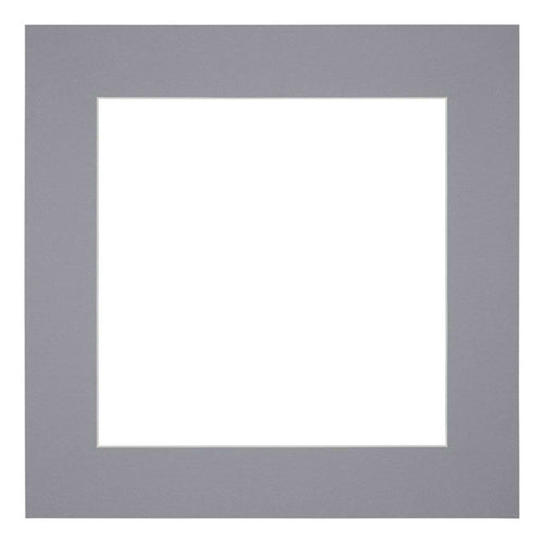 Paspartú Tamaño del Marco 30x30 cm - Tamaño de la Foto 15x15 cm - Gris