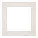 Paspartú Tamaño del Marco 25x25 cm - Tamaño de la Foto 13x13 cm - Gris Claro