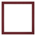 Paspartú Tamaño del Marco 30x30 cm - Tamaño de la Foto 25x25 cm - Vino Rojo