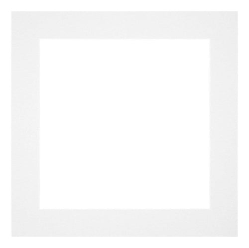 Paspartú Tamaño del Marco 60x60 cm - Tamaño de la Foto 50x50 cm - Blanco