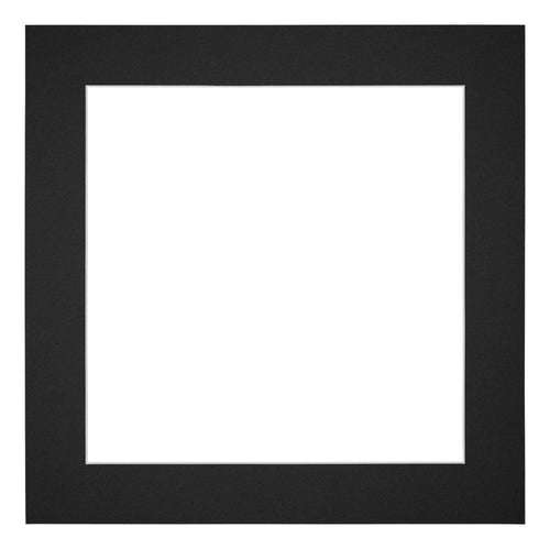 Paspartú Tamaño del Marco 40x40 cm - Tamaño de la Foto 30x30 cm - Negro