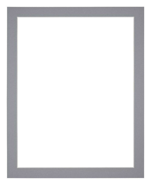 Paspartú Tamaño del Marco 25x30 cm - Tamaño de la Foto 18x24 cm - Gris