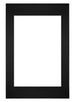 Paspartú Tamaño del Marco 40x60 cm - Tamaño de la Foto 30x45 cm - Negro
