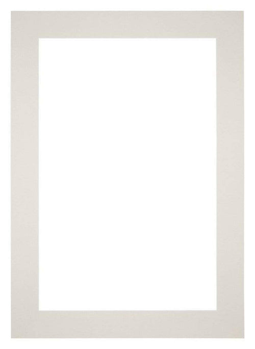 Paspartú Tamaño del Marco 21x29.7 cm A4 - Tamaño de la Foto 10.5x14.8 cm - Gris Claro