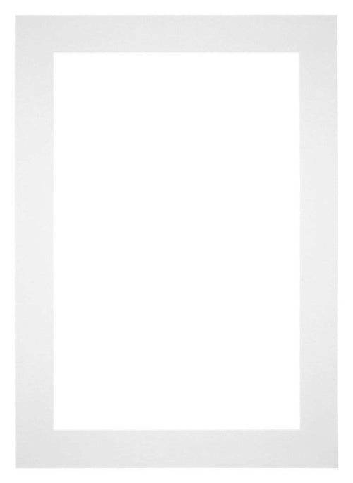 Paspartú Tamaño del Marco 25x35 cm - Tamaño de la Foto 15x20 cm - Blanco