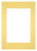 Paspartú Tamaño del Marco 59,4x84 cm A1 - Tamaño de la Foto 42x59,4 cm - Amarillo