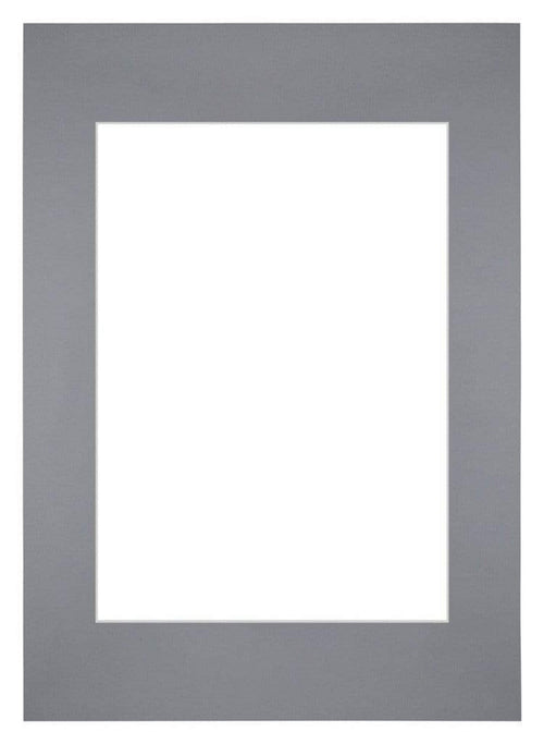 Paspartú Tamaño del Marco 59,4x84 cm A1 - Tamaño de la Foto 42x59,4 cm - Gris