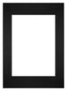Paspartú Tamaño del Marco 59,4x84 cm A1 - Tamaño de la Foto 42x59,4 cm - Negro