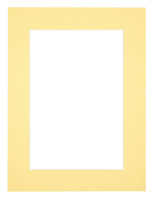 Paspartú Tamaño del Marco 68x98 cm - Tamaño de la Foto 60x90 cm - Amarillo