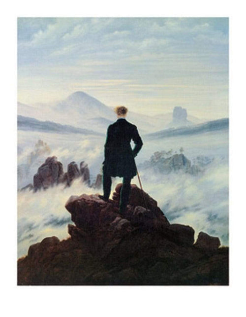 Caspar David Friedrich Der Wanderer im Nebelmeer Reproducción de arte 70x90cm | Yourdecoration.es