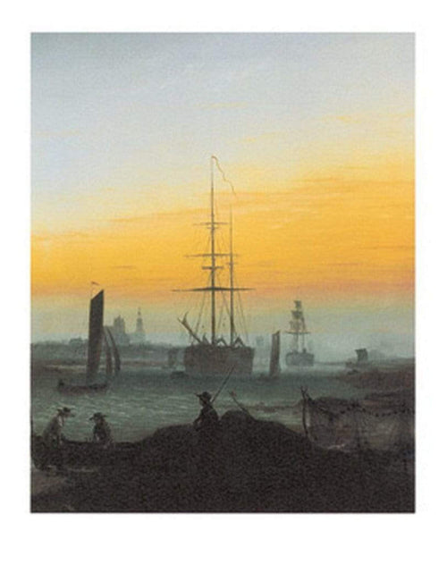 Caspar David Friedrich Der Greifswalder Hafen Reproducción de arte 30x40cm | Yourdecoration.es