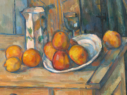 Paul Cézanne Bricco, bicchiere e piatto Reproducción de arte 80x60cm | Yourdecoration.es
