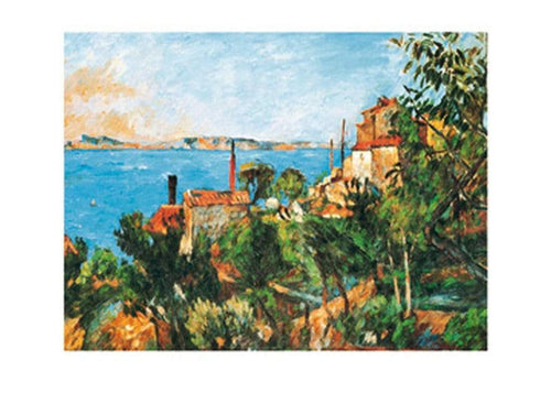 Paul Cézanne La Mer a l'Estaque Reproducción de arte 30x30cm | Yourdecoration.es