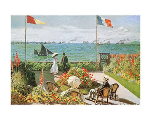 Claude Monet Terazza sul mare a Saint Adresse Reproducción de arte 50x40cm | Yourdecoration.es