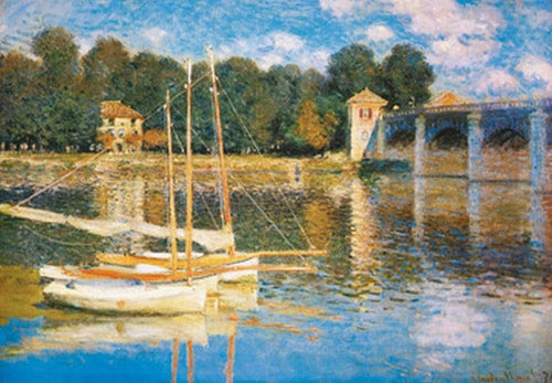 Claude Monet Le pont d'Argenteuil Reproducción de arte 98x68cm | Yourdecoration.es