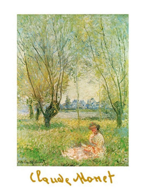 Claude Monet Donna sotto i salici Reproducción de arte 60x80cm | Yourdecoration.es